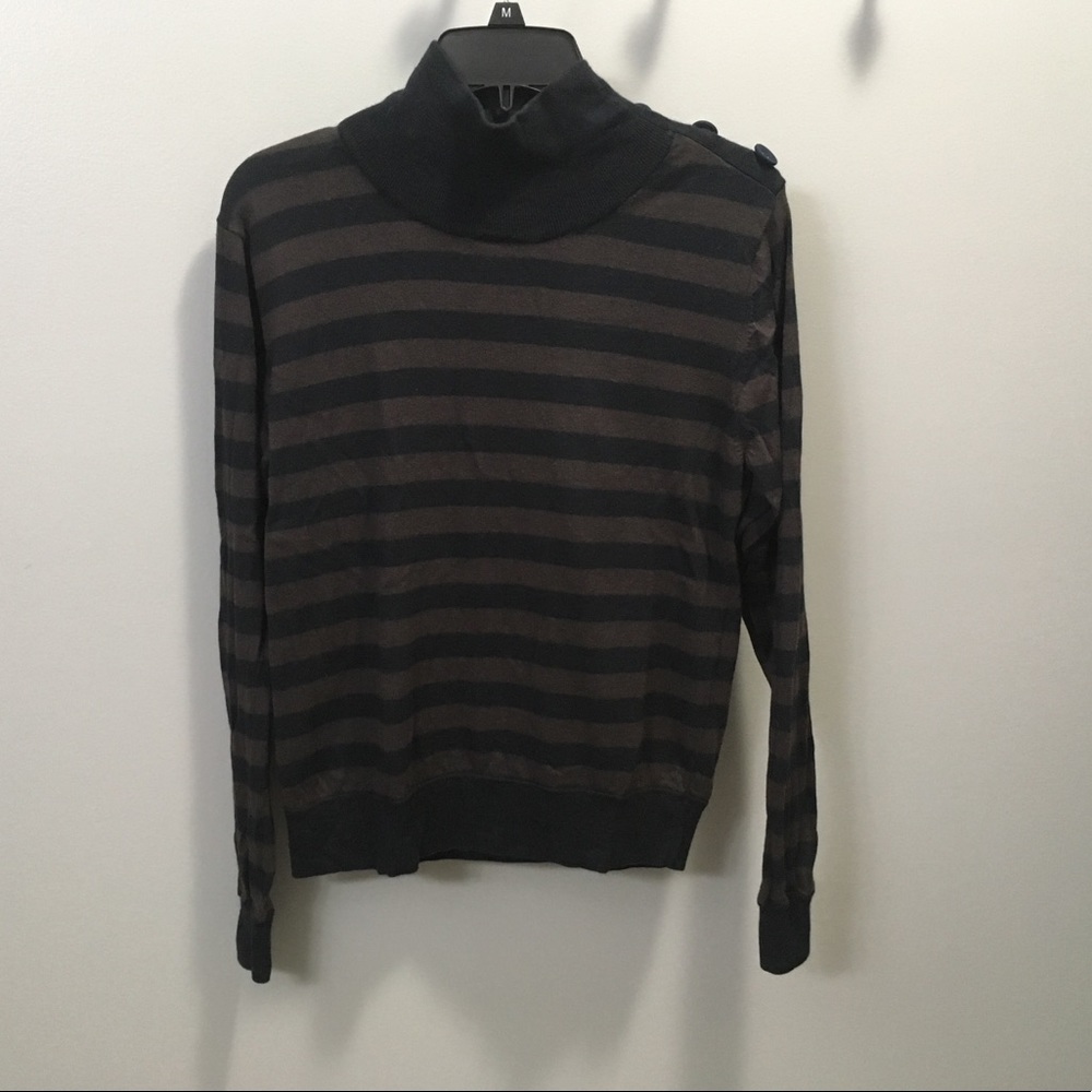 Brown and black striped Farhi sweater size S